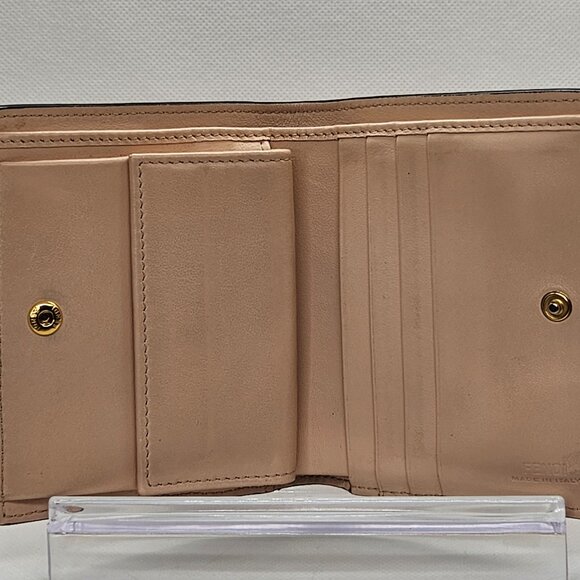 Fendi BiFold Wallet Poudre Pink Leather - Picture 7 of 12